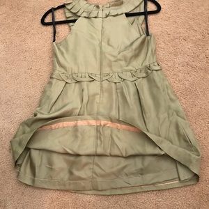 Free People silk top, khaki color,